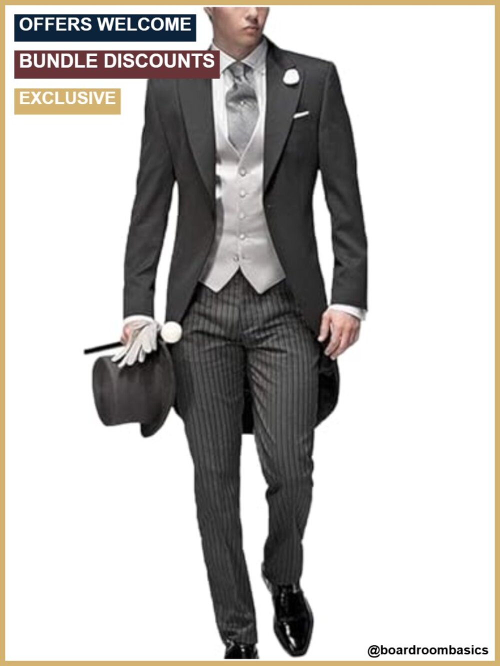 Men's 3-Piece Tuxedo Set Slim Fit Blazer Vest Pants Wedding Suit